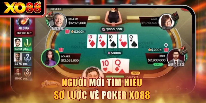 Người mới tìm hiểu sơ lược về Poker XO88